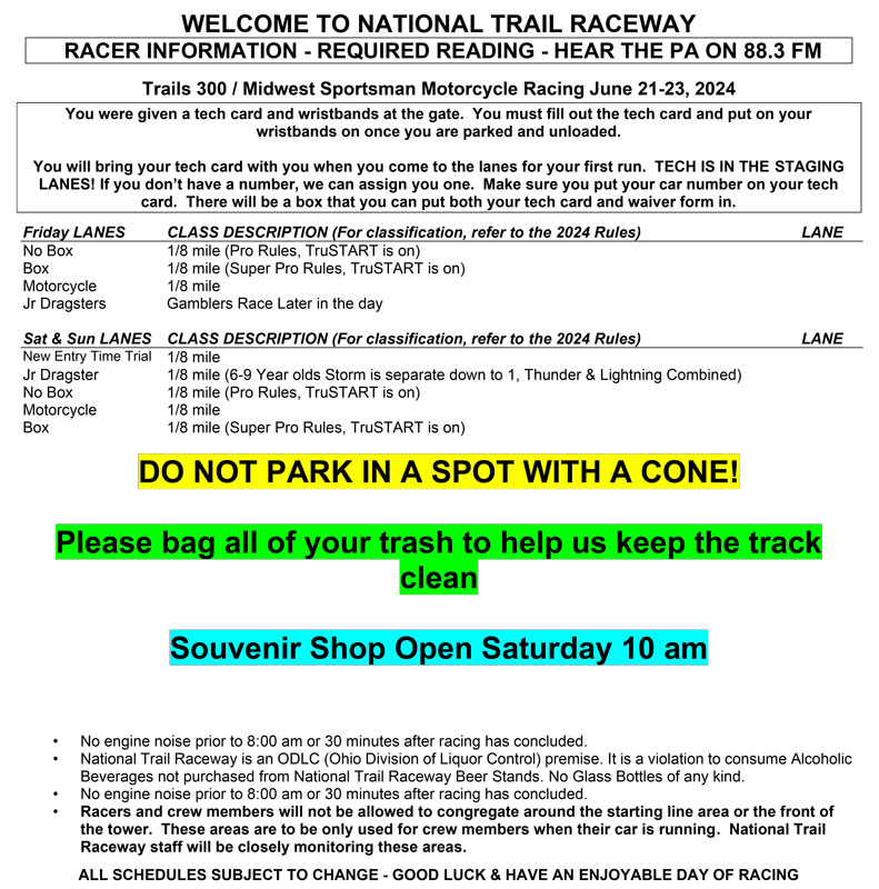 National Trail Raceway